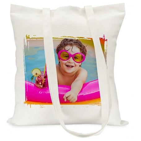 Personalised Tote Bag White with Long Handles