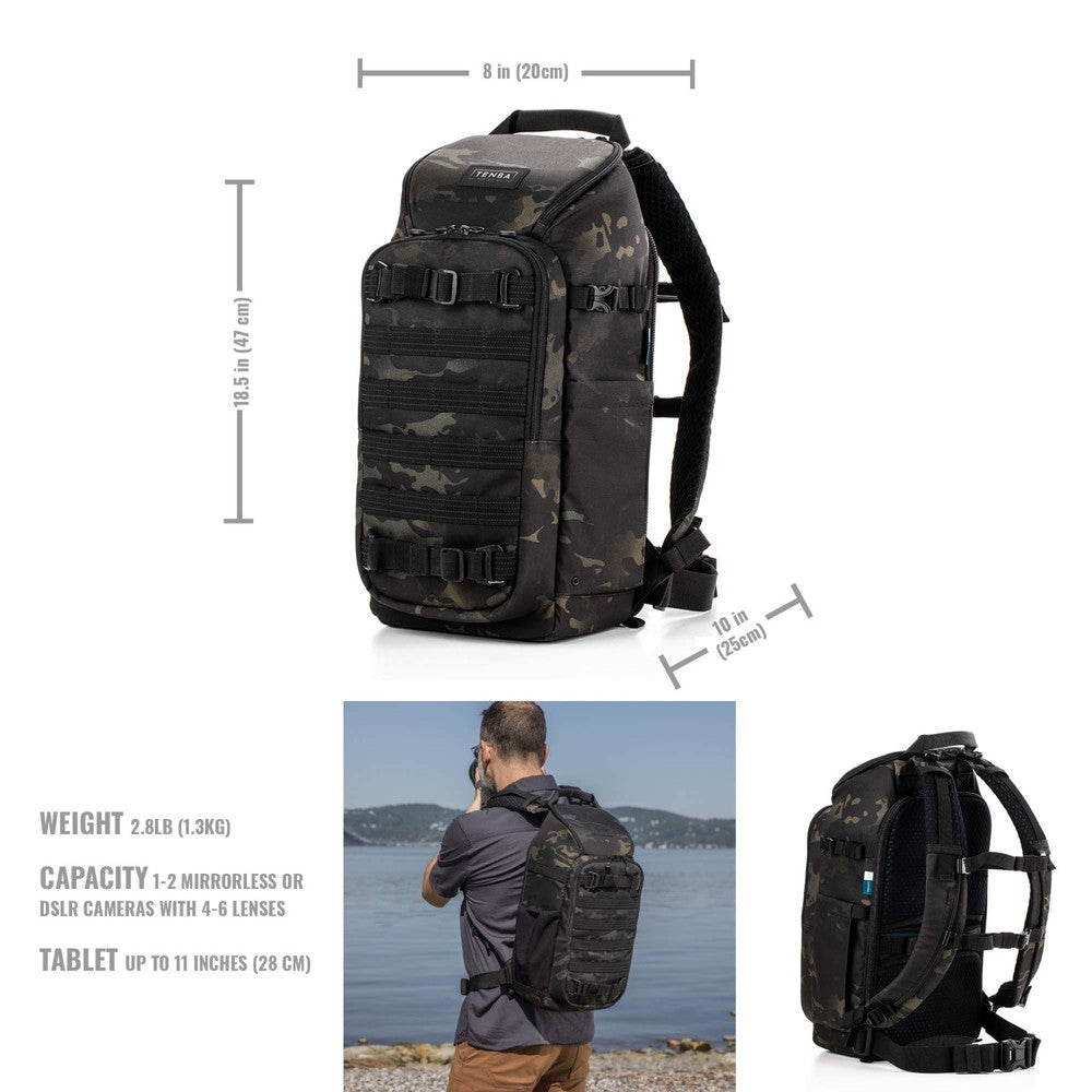 Tenba Axis v2 16L Backpack - MultiCam Black