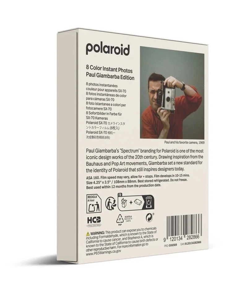 Polaroid Type SX-70 Film - Paul Giambarba Edition