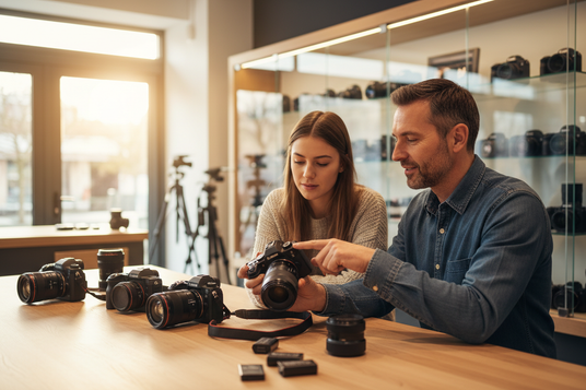 Training
Our one-to-one training sessions are tailored to individual customers or businesses. Whether you need help understanding your camera, improving editing skills, or training a team after purchasing equipment, sessions can be delivered in-store or on location.