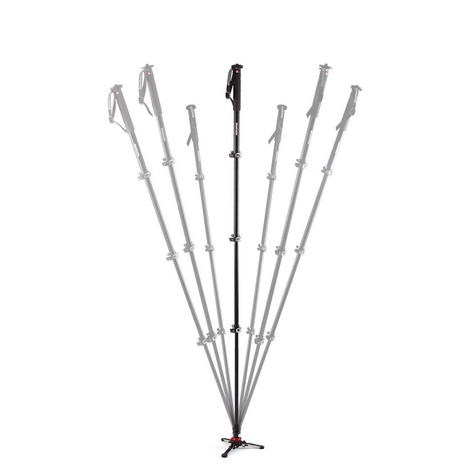 XPRO aluminium 4 section fluid video monopod, FLUIDTECH base
