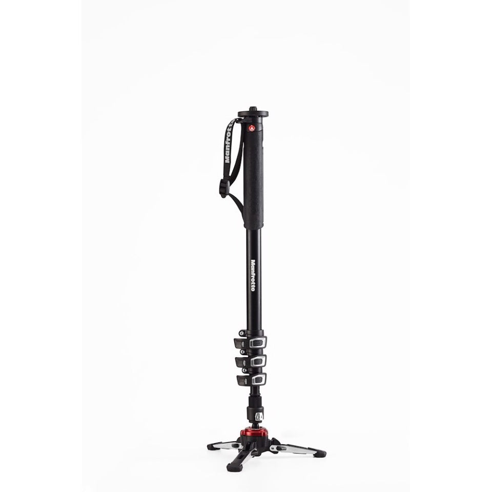 XPRO aluminium 4 section fluid video monopod, FLUIDTECH base