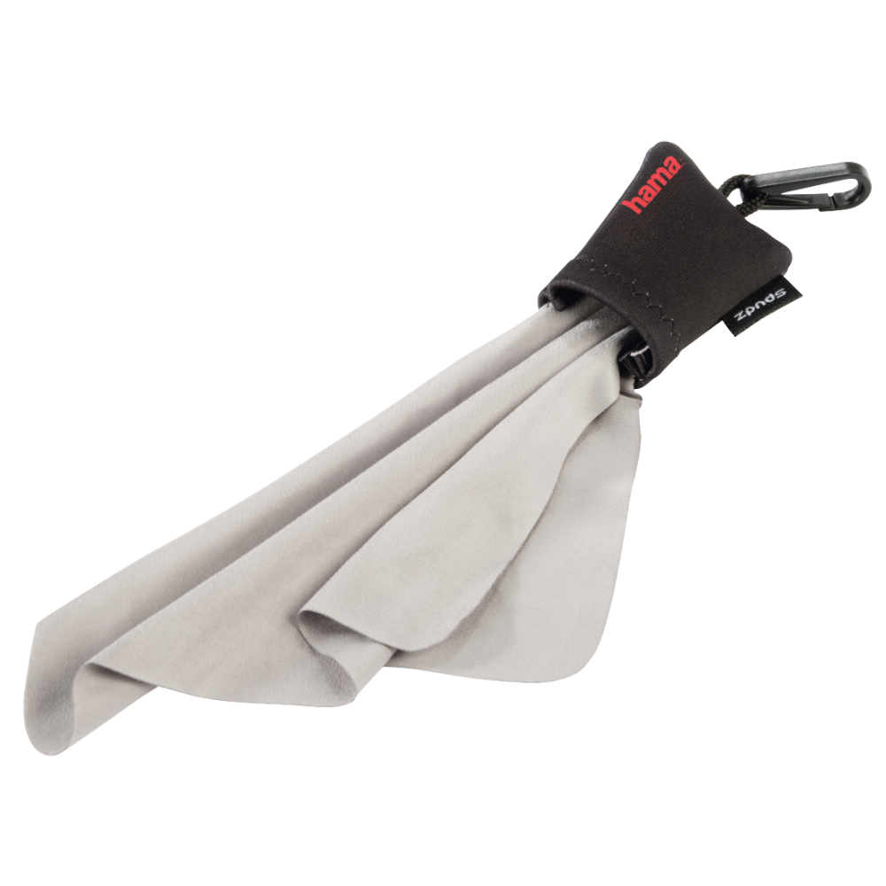 Hama "Pocket" Microfibre Cleaning Cloth, black