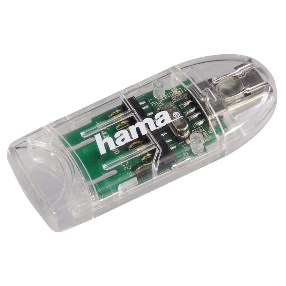 Hama "8in1" USB 2.0 Card Reader, SD/microSD, transparent