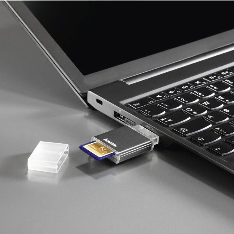 Hama USB 3.0 UHS II Card Reader, SD, Alu, anthracite
