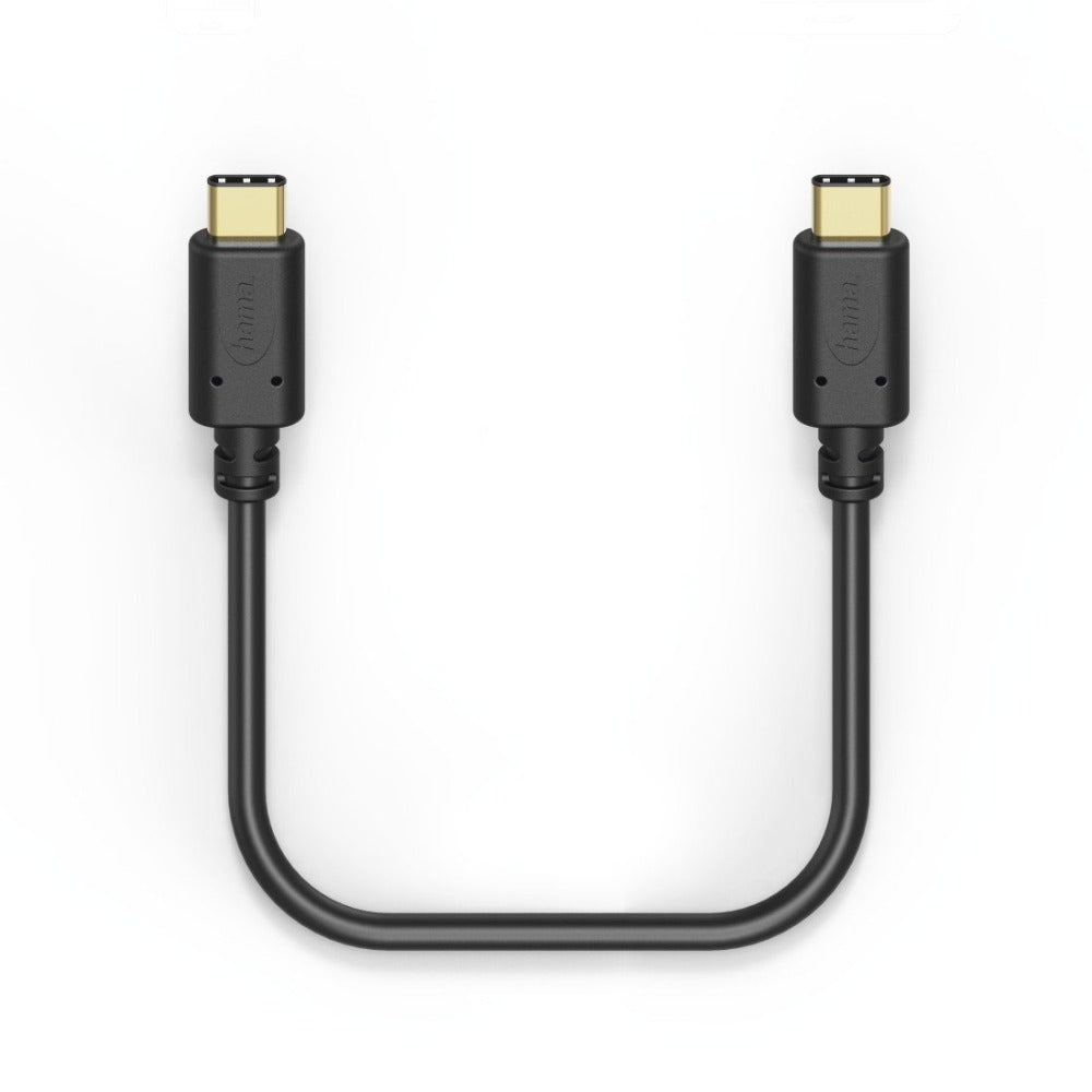 Hama Charging/Data Cable, USB Type-C - USB Type-C, 1.5 m, black