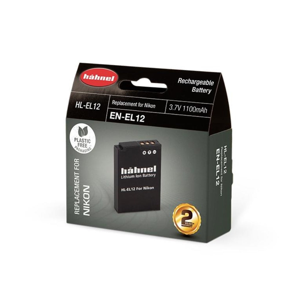 Hahnel HL-EL12 3.7v 900mAh - Nikon EN-EL12 Replacement Battery