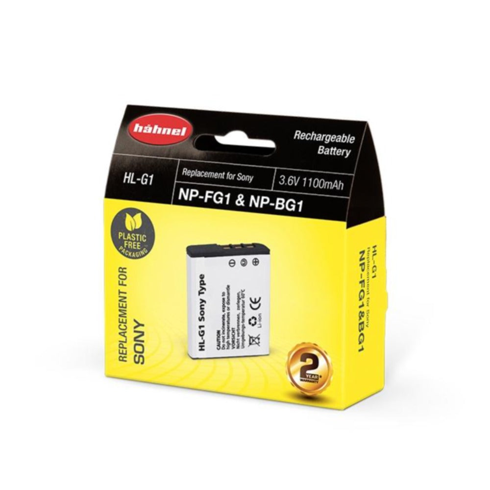 Hahnel HL-G1 3.7v 900mAh - Sony NP-BG1 Replacement Battery