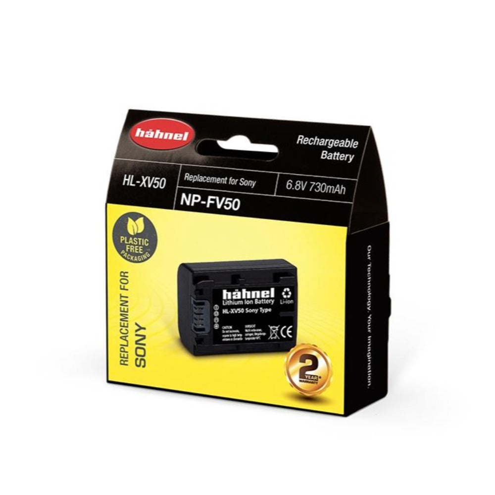 Hahnel HL-XV50 6.8v 730mAh - Sony NP-FV50 Replacement Battery