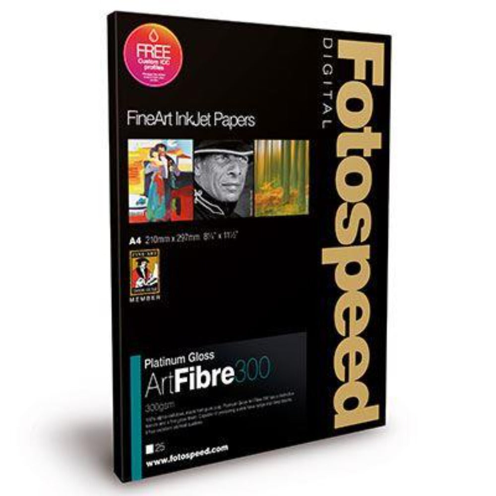 Fotospeed Platinum Gloss Art Fibre 300 Inkjet Paper - A3 - 25 sheets