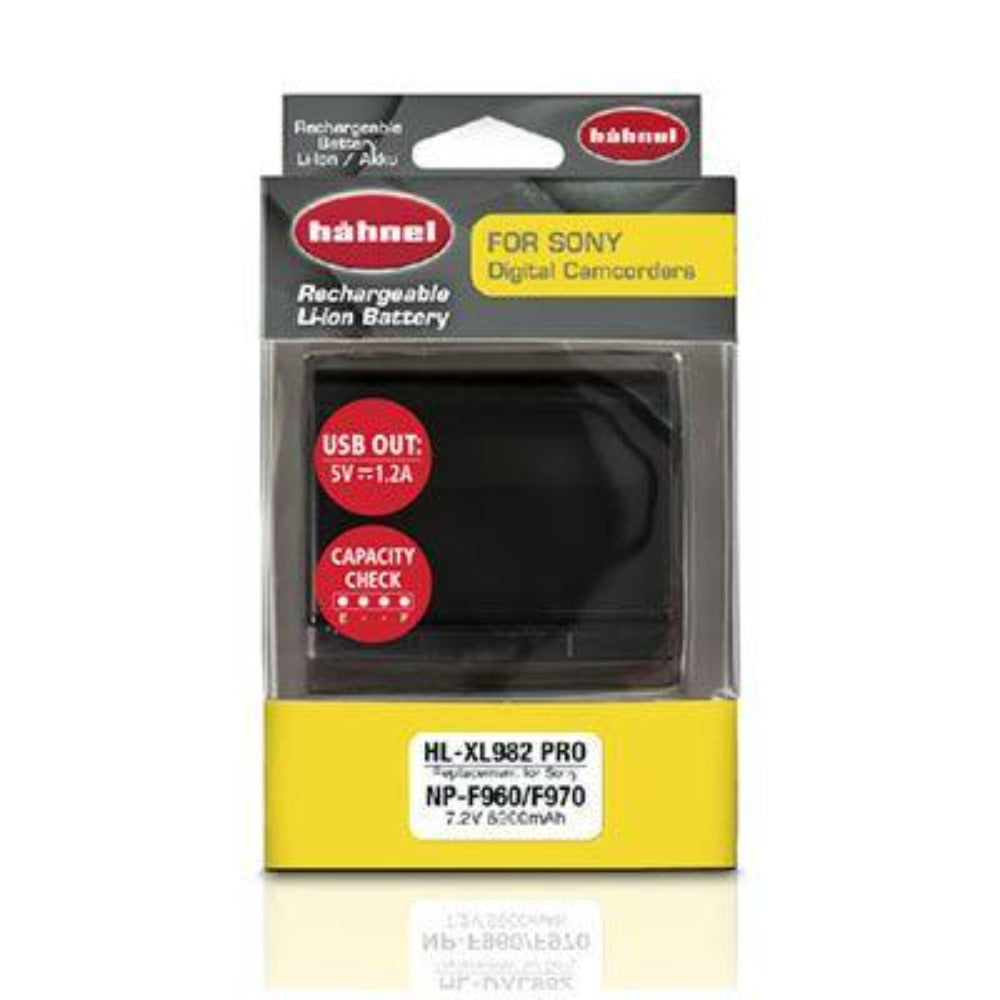 Hahnel HL-XL982 7.2v 6900mAh - Sony NP-F960/NP-F970 Replacement Battery
