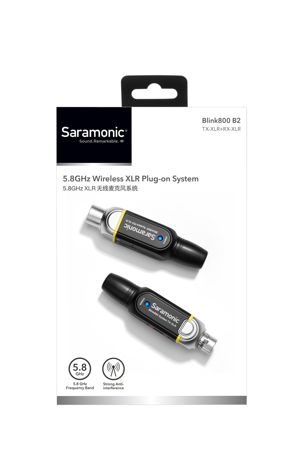 Saramonic Blink 800 B2 - 5.8GHz Wireless Plug-on XLR System