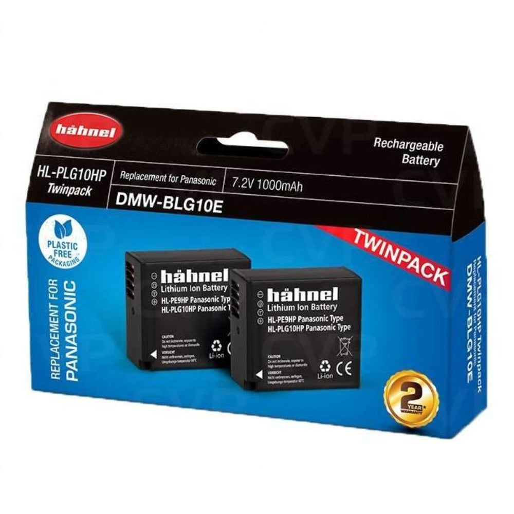 Hahnel HL-PLG10HP TWIN PACK - Panasonic DMW-BLG10 Replacement Battery
