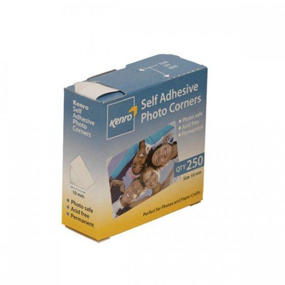 Kenro Self Adhesive Photo Corners Box of 250