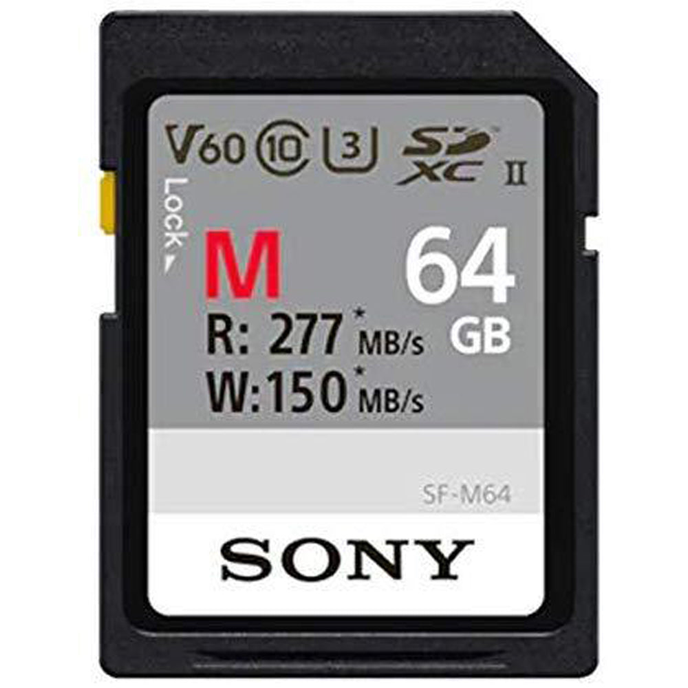 Sony M Series 64GB SDXC UHS-II Memory Card 277MB/s