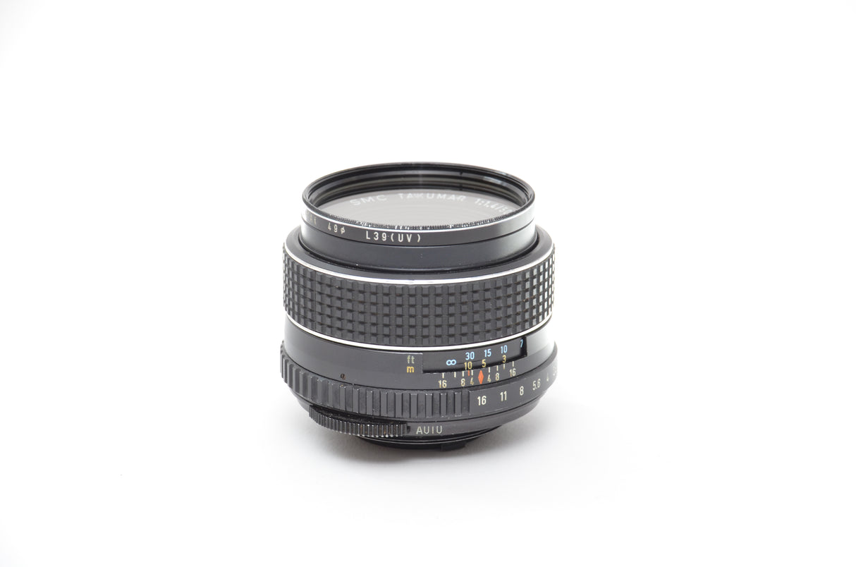 Used Asahi Pentax SMC Takumar 50mm f/1.4 M42 mount lens
