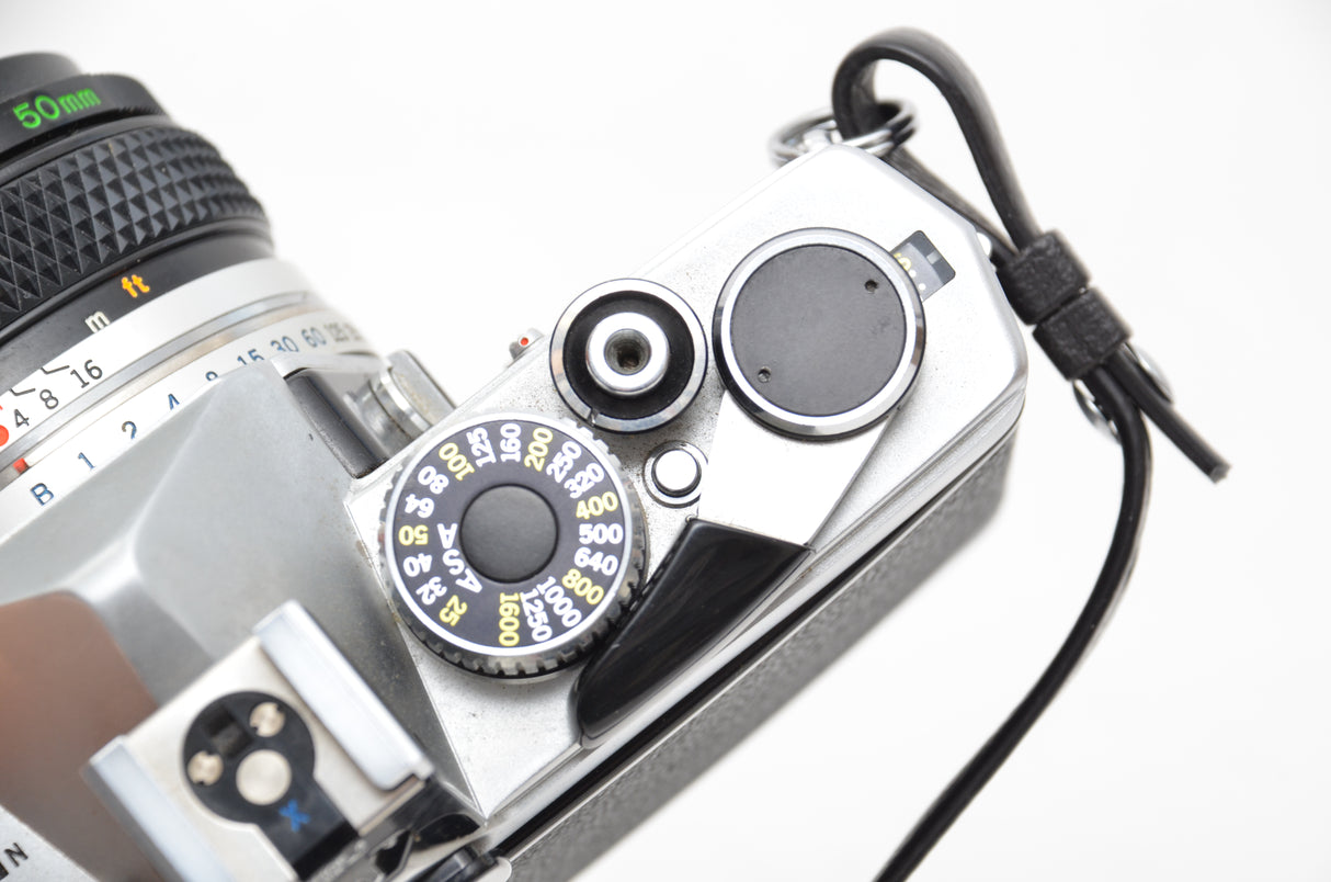 Used Olympus OM-1 SLR camera with Olympus Zuiko Auto-s 50mm f/1.8 lens