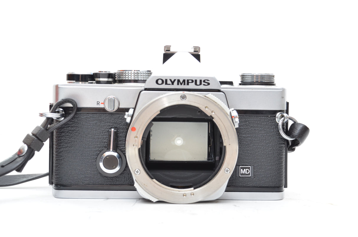 Used Olympus OM-1 SLR camera with Olympus Zuiko Auto-s 50mm f/1.8 lens