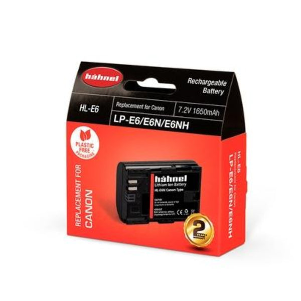 Hahnel HL-E6 7.2v 1650mAh - Canon LP-E6 Replacement Battery