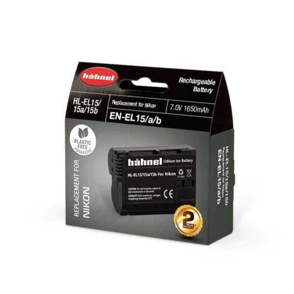 Hahnel HL-EL15 7.0v 1650mAh - Nikon EN-EL15 Replacement Battery