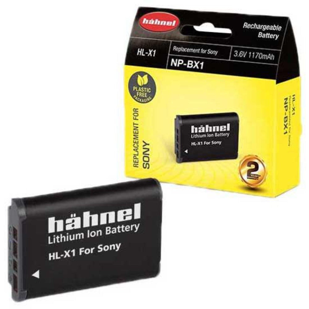 Hahnel HL-X1 3.6V 1170mAh - Sony NP-BX1 Replacement Battery