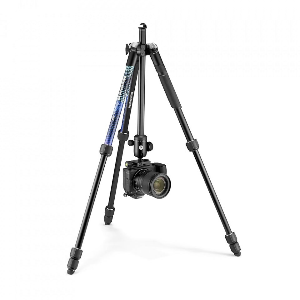 Manfrotto Element MII Blue - 4 section Aluminium Tripod with Ball Head