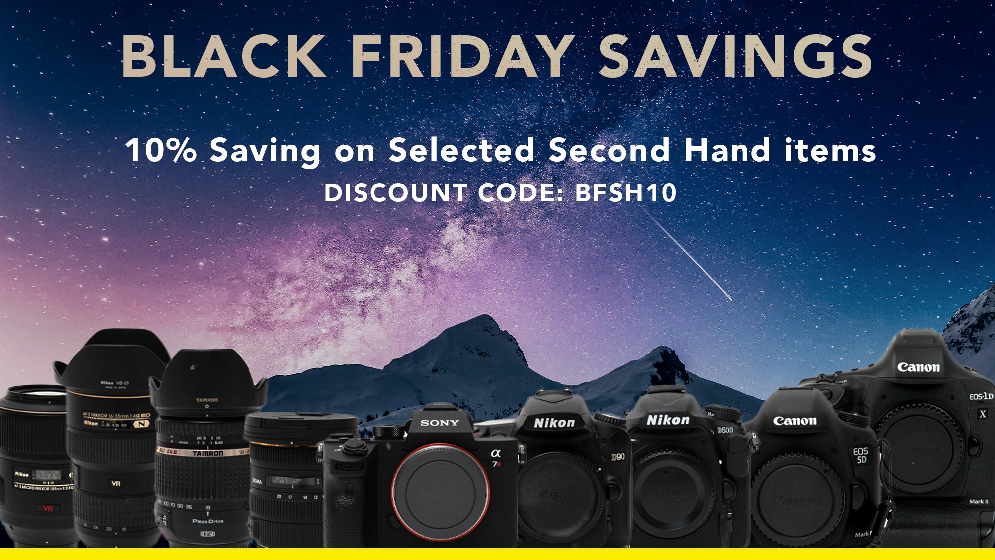 Used Cameras and Lenses BLACK FRIDAY SAVING 2021