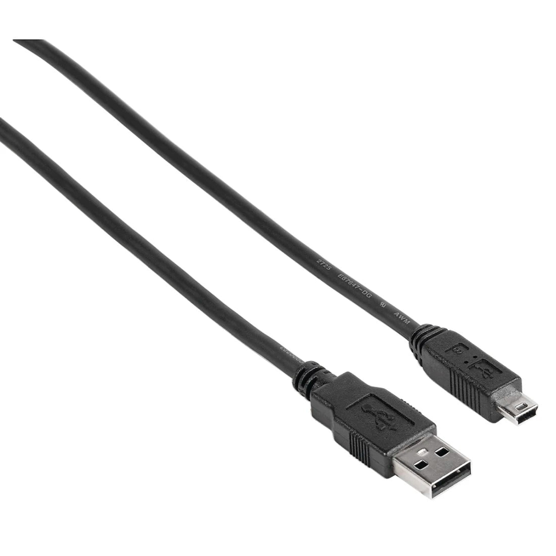 Hama USB 2.0 Connection Cable, A-plug - mini B-plug (B5 pin), 1.8 m, black