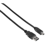 Hama USB 2.0 Connection Cable, A-plug - mini B-plug (B5 pin), 1.8 m, black