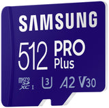 Samsung Pro Plus Micro SD with SD adaptor - 512GB