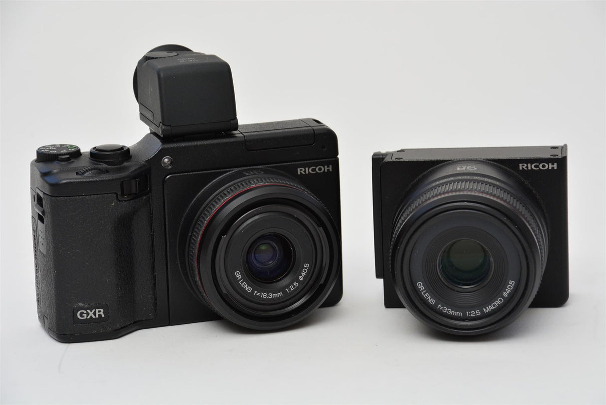 Used Ricoh GXR with 50 and 28mm Lens Unit + VF-2 Viewfinder