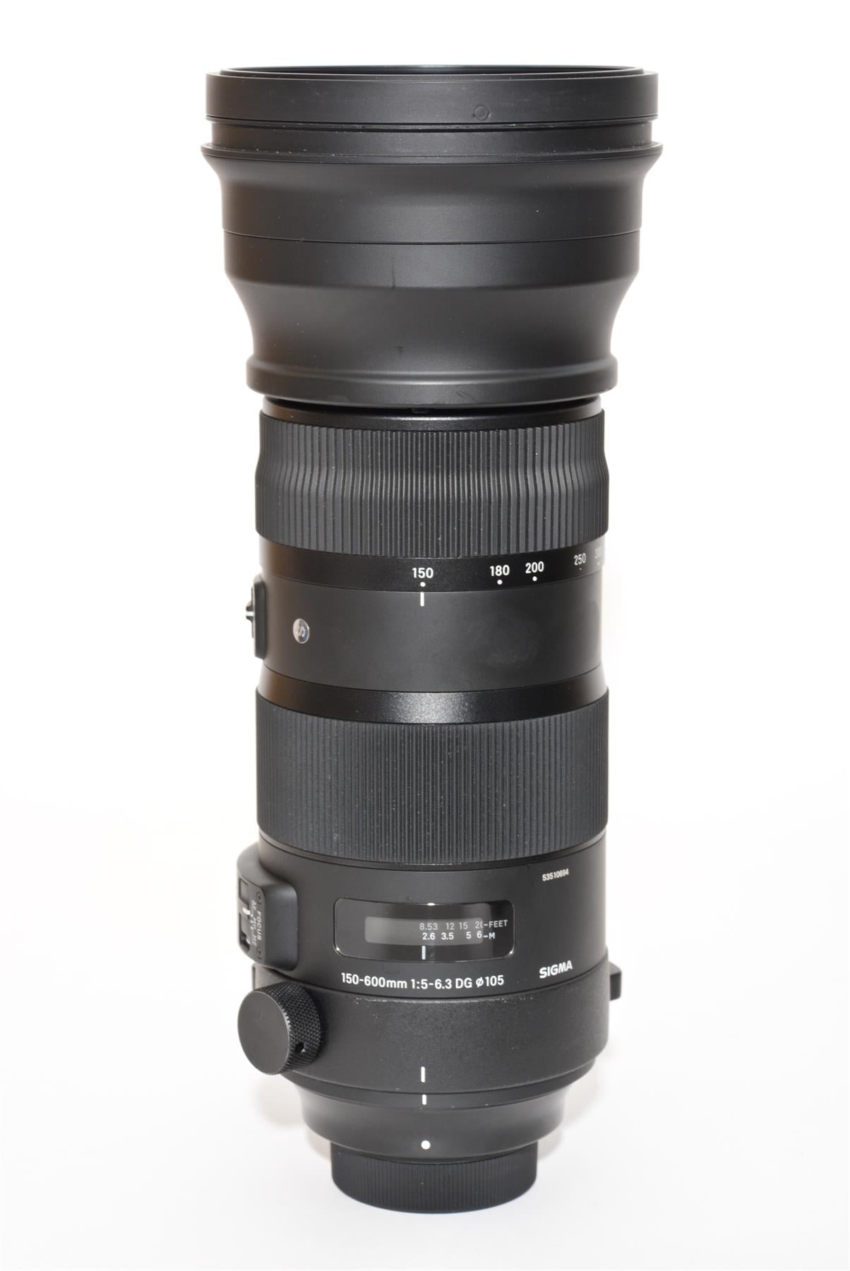 Used Sigma 150-600mm f/5-6.3 DG Sports Lens for Nikon