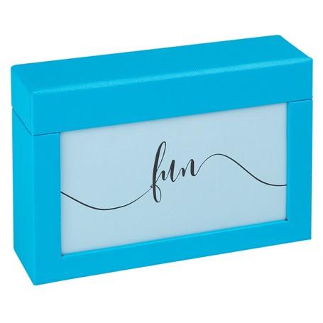 Fun Photo Box Holds 100 6x4 Prints - Ocean Blue