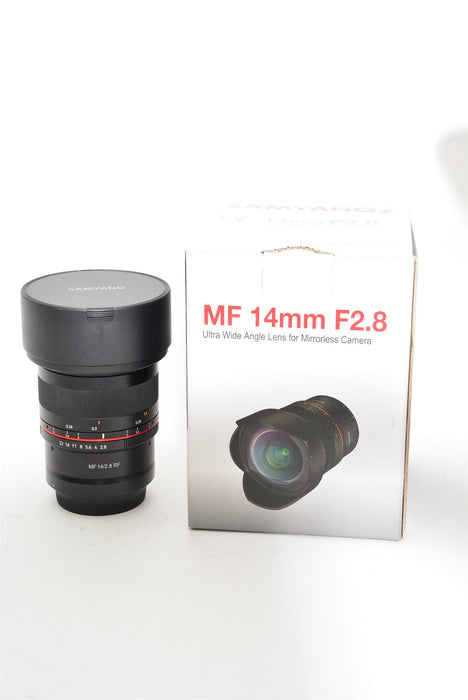 Used Samyang MF 14mm f/2.8 Ultra Wide Angle Lens For Canon RF