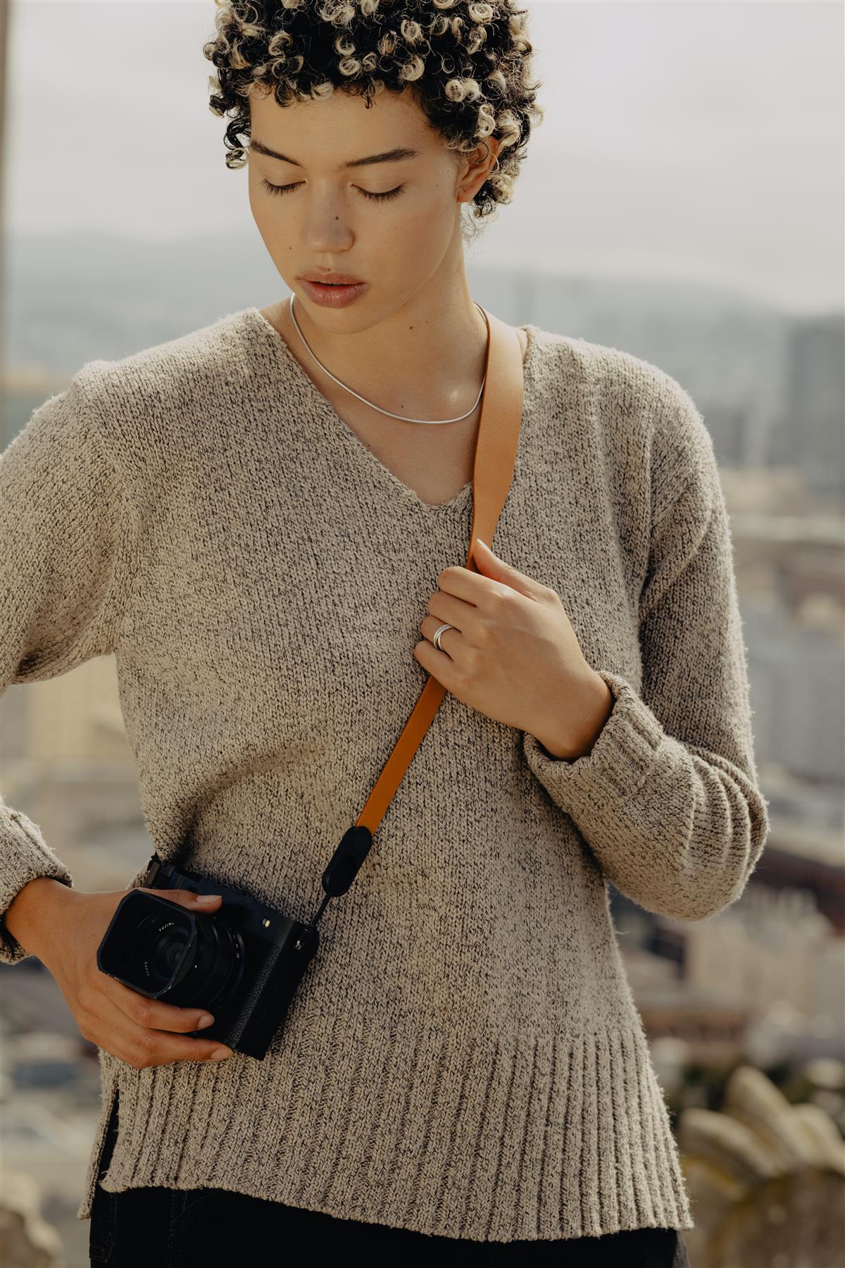 Peak Design Form Leather Camera Strap Short - Amber