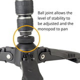 VEO 2S AM-234TBP50T 23MM ALUMINIUM MONOPOD WITH BALL HEAD
