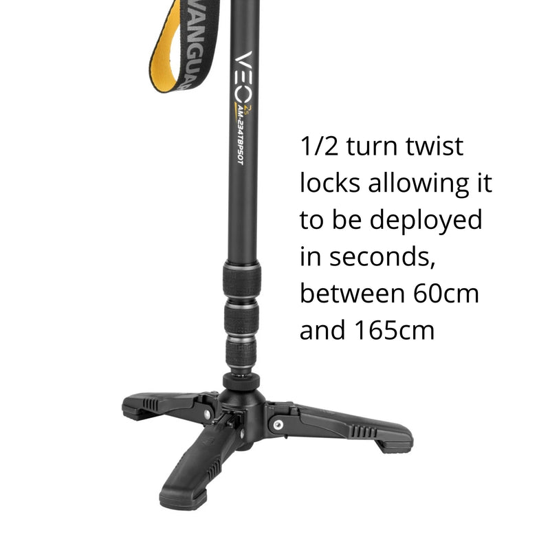 VEO 2S AM-234TBP50T 23MM ALUMINIUM MONOPOD WITH BALL HEAD