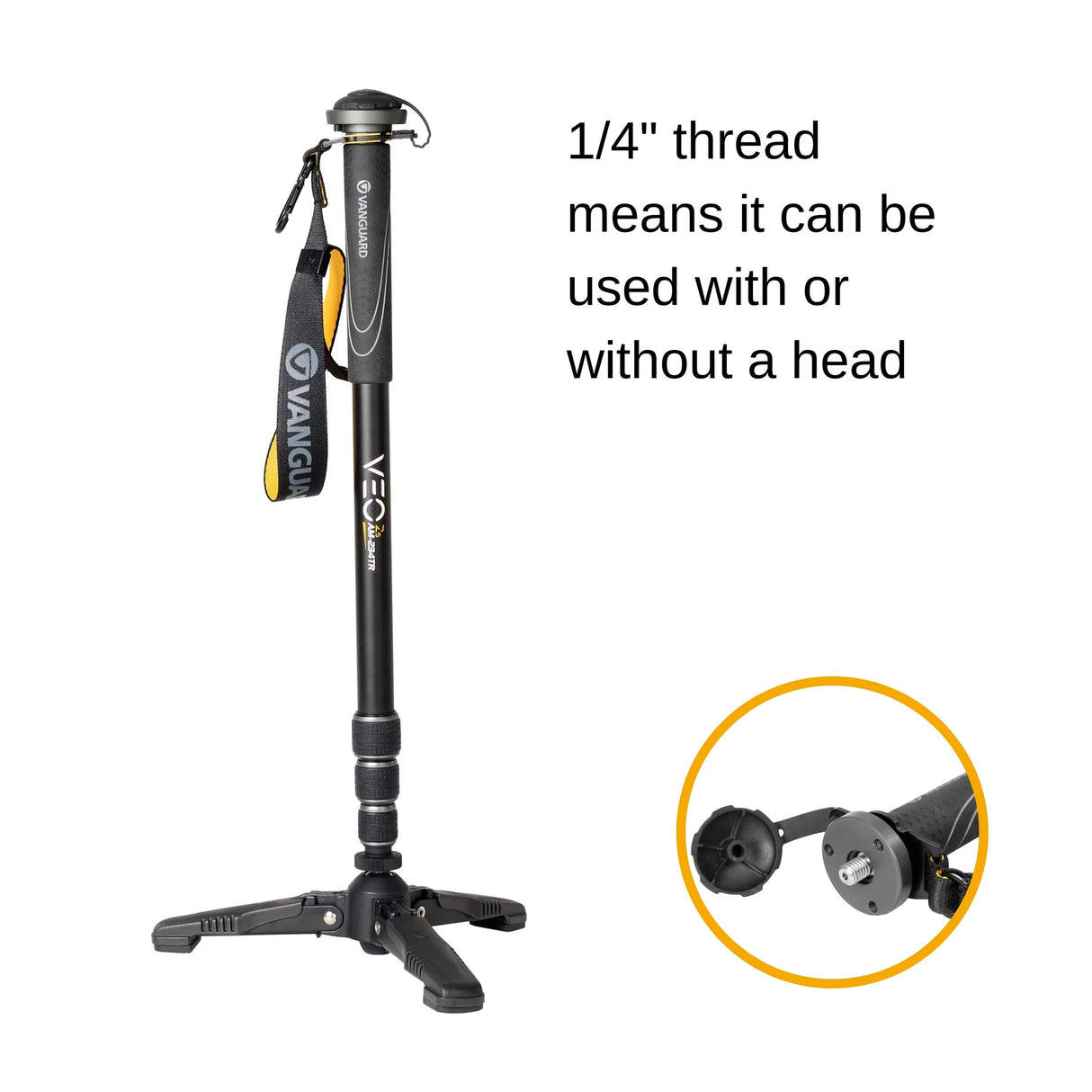 VEO 2S AM-234TBP50T 23MM ALUMINIUM MONOPOD WITH BALL HEAD