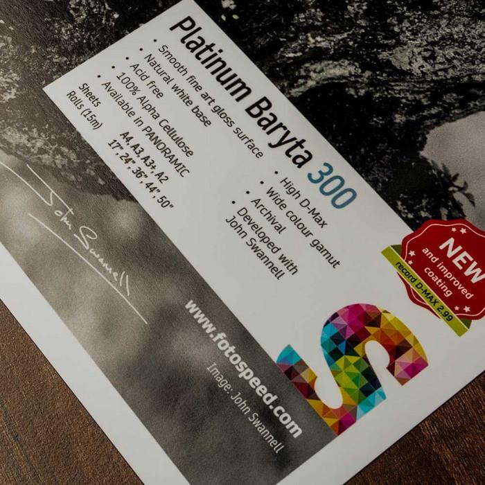 Fotospeed Platinum Baryta Signature 300gsm A2 Box of 25 Sheets