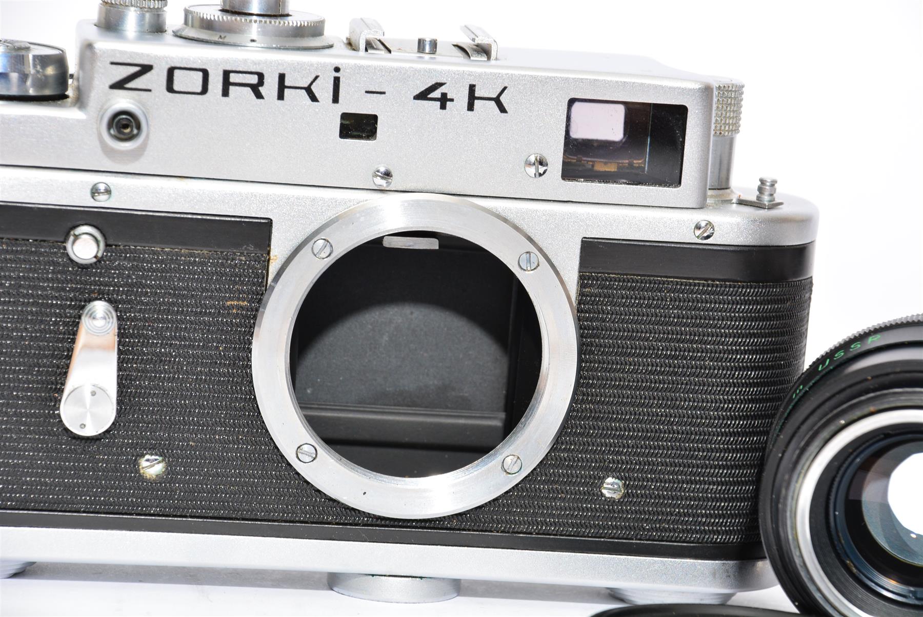 Used Zorki 4K 35mm Film Camera Made in USSR with Jupiter 8 50mm F2