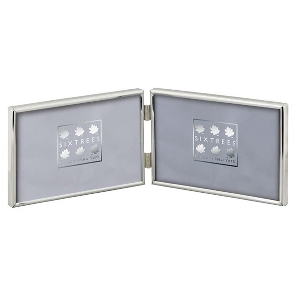 SixTrees Cambridge Silver Plated 6x4 Hinged Frame