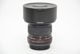 Used Samyang 14mm f/2.8 ED AS IF UMC Canon Fit Lens