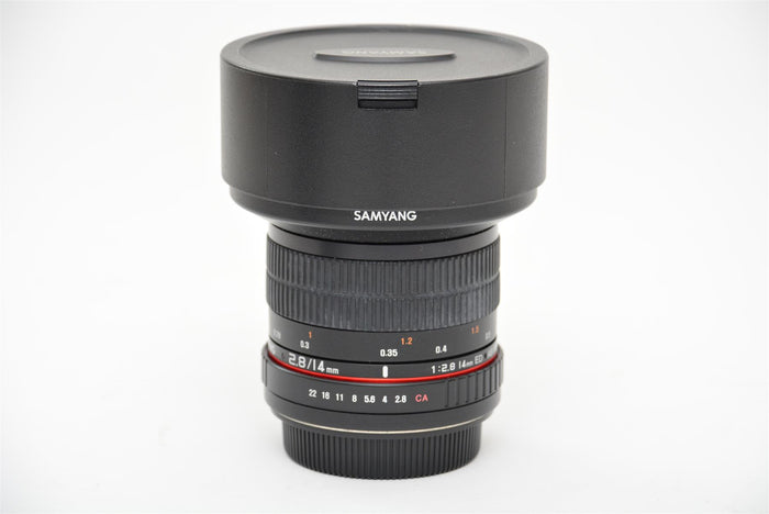 Used Samyang 14mm f/2.8 ED AS IF UMC Canon Fit Lens