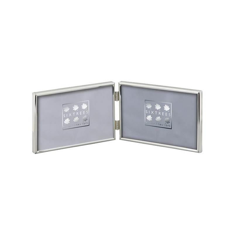 SixTrees Cambridge Silver Plated 7x5 Hinged Frame