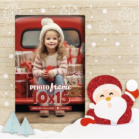 Christmas Natural Wooden Santa - 4x6