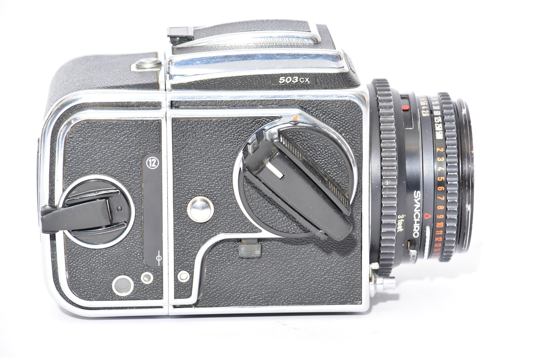 フィルムカメラ HASSELBLAD 503cx PME51 CF 4/50 T #843 Used Hasselblad 503cx + 80mm Planar 120 Back – Cambrian Photography