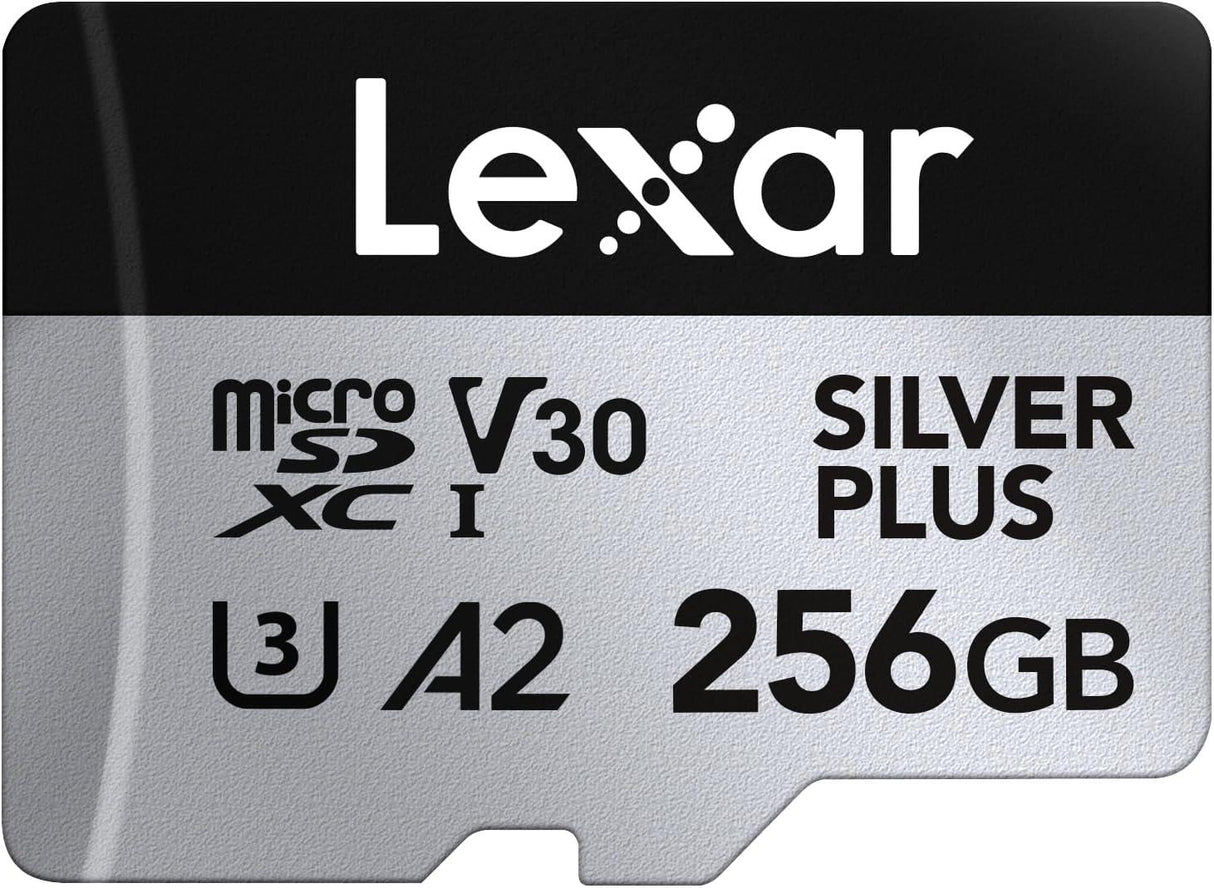Lexar microSDXC Silver Plus UHS-1 256GB V30 R205/W100MB/s
