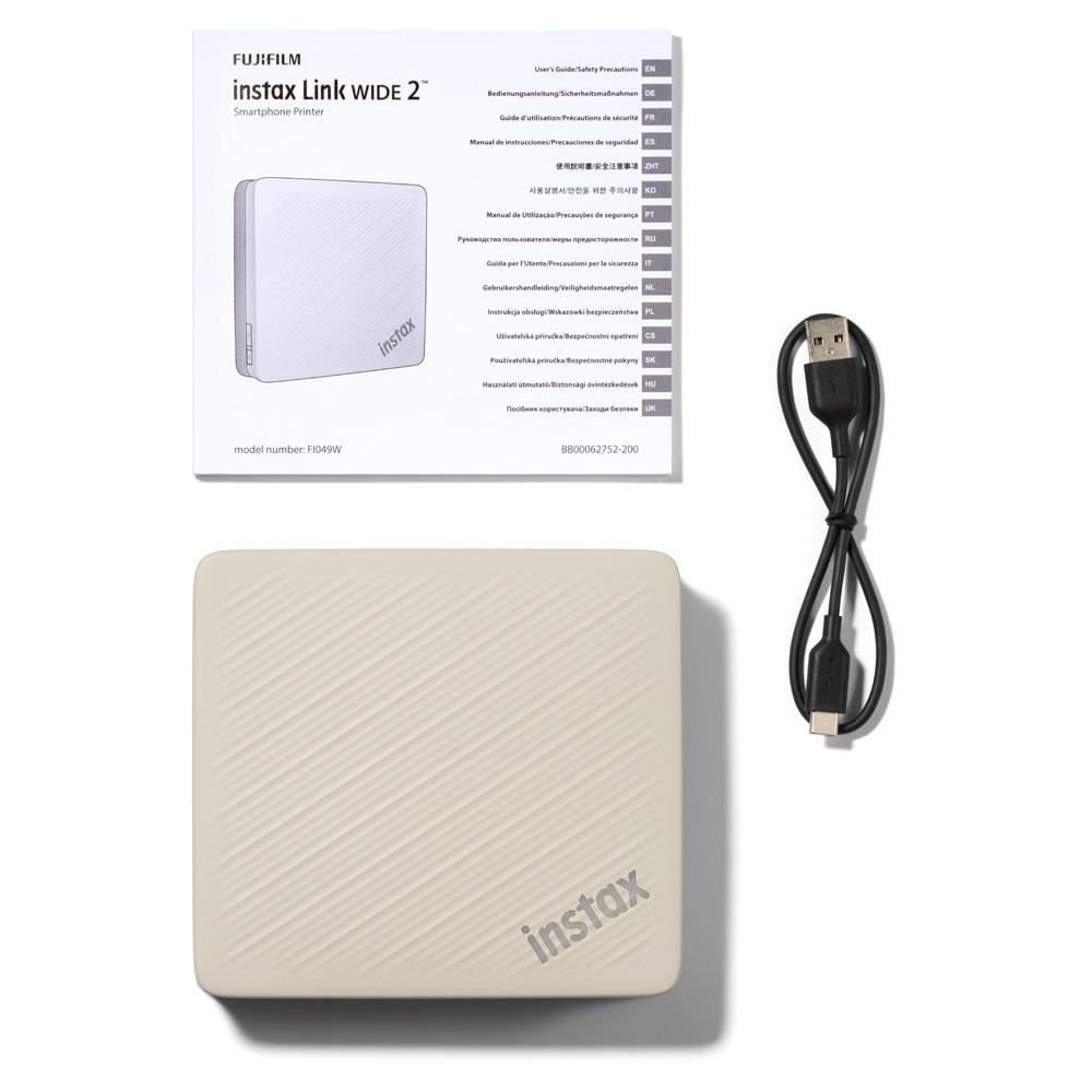 Fujifilm Instax Link Wide 2 Smartphone Printer - Duo Beige