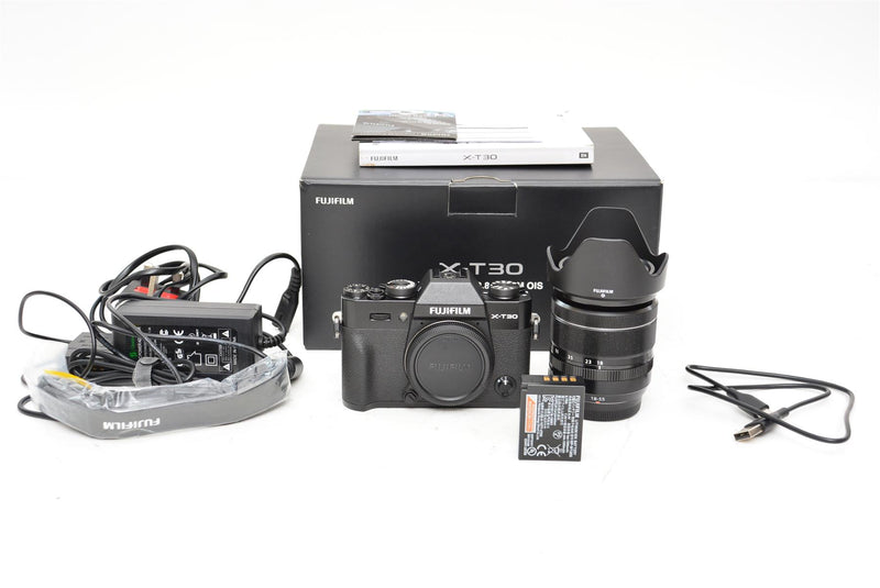 Used Fujifilm X-T30 Mirrorless Camera & 18-55mm XF Lens Black