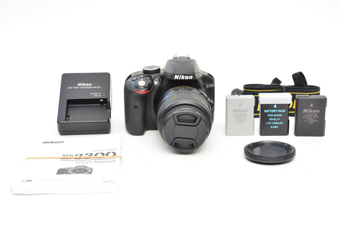 Used Nikon D3300 Body with 18-55 Lens